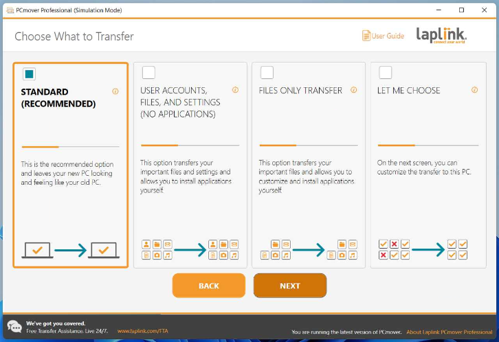 PCmover 11 Business | 使い捨て| Laplink SuperSpeed USB 3.0